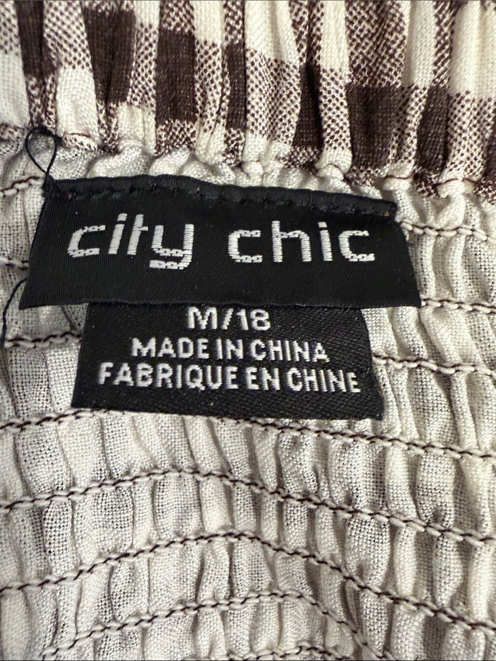 Gingham Tie-Waist Maxi Sundress - Brown/White - Picture 4 of 6